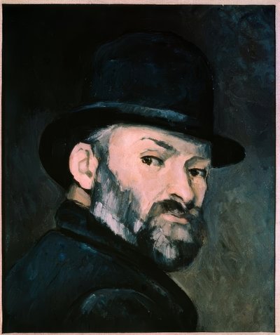 Self-Portrait with Bowler Hat by Paul Cézanne